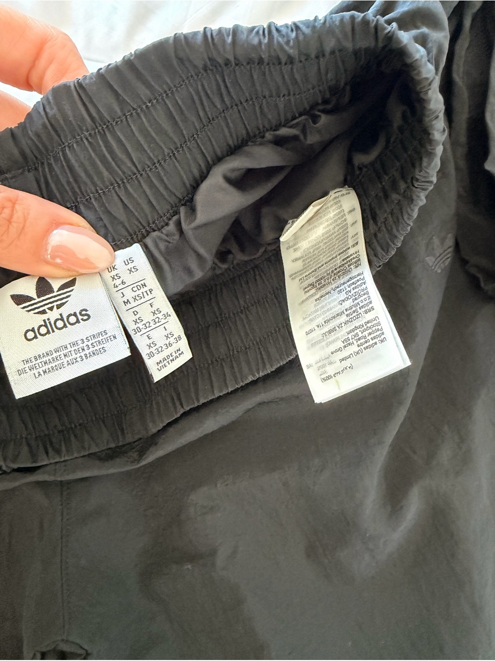 adidas Wide-Leg Atlanta Cut Line Track Pants in Black - Picture 13 of 13